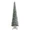 12ft. Pre-Lit Flocked Artificial Pencil Christmas Tree, Clear Lights